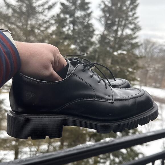 The Original Dr. Martens Shoes Oxford MADE IN ENGLAND Black Size 5 8782 Leather